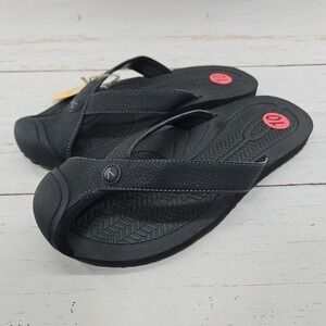 Keen Barbados TG Womens 10 Black‎ Flip Flop Sandals Outdoor Closed Toe 1029159
